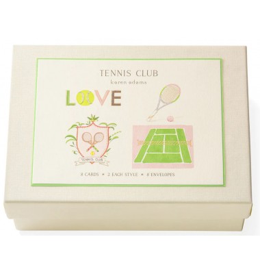 Boxed Note Cards, Tennis Club; Karen Adams